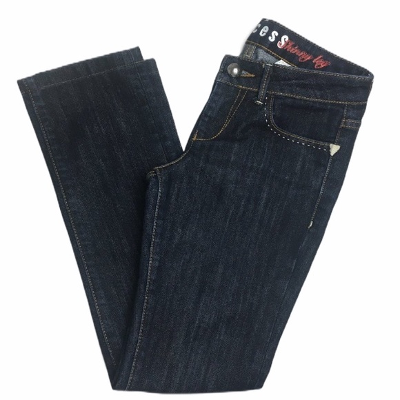 Guess Excess Skinny Leg Dark Wash Denim Size 24 - Picture 1 of 7